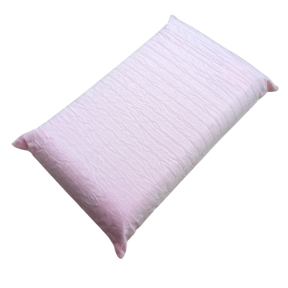 VaVerto Pink Lightweight Camping Pillow - Soft Ribbed Outdoor Nap Pillow - 12x19 - Picture 3 of 6